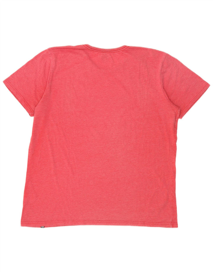 T-shirt grafica da uomo Animal Top XL in cotone rosso