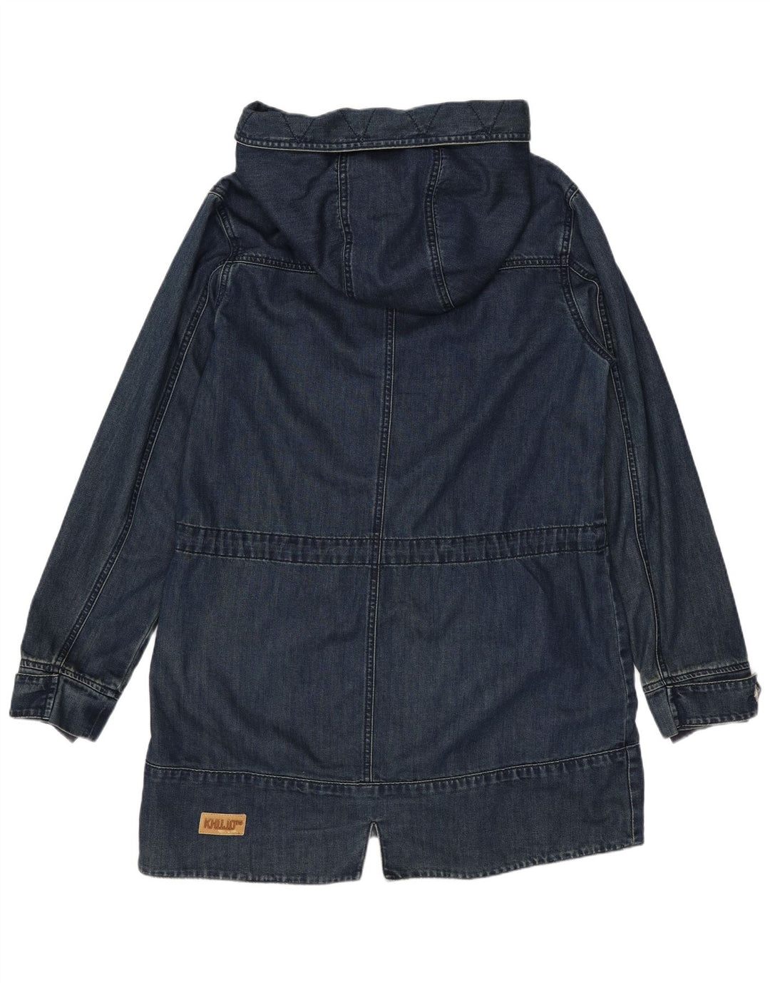 Montgomery con cappuccio da donna KHUJO UK 14 medio cotone blu navy