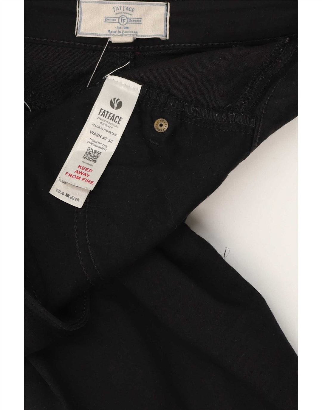 Jeans skinny da donna Fat Face W30 L29 cotone nero