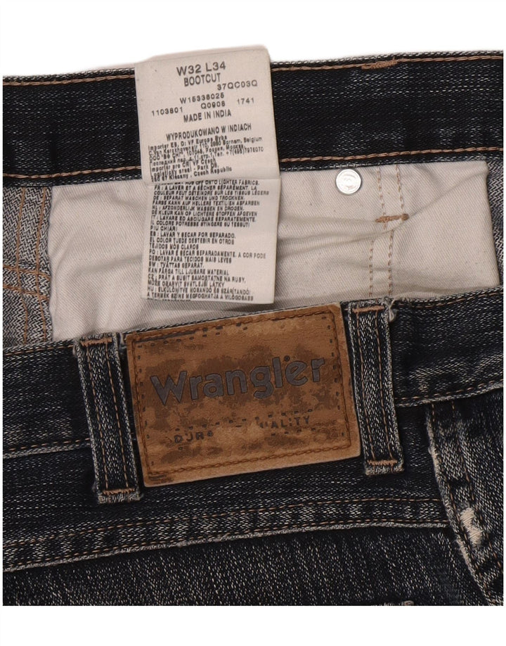 Jeans Bootcut da uomo Wrangler W32 L34 cotone blu