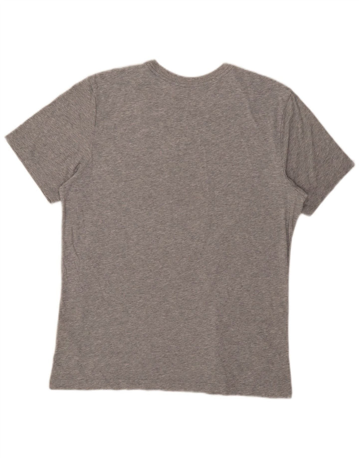 T-shirt grafica da uomo Nike Top grande in cotone grigio