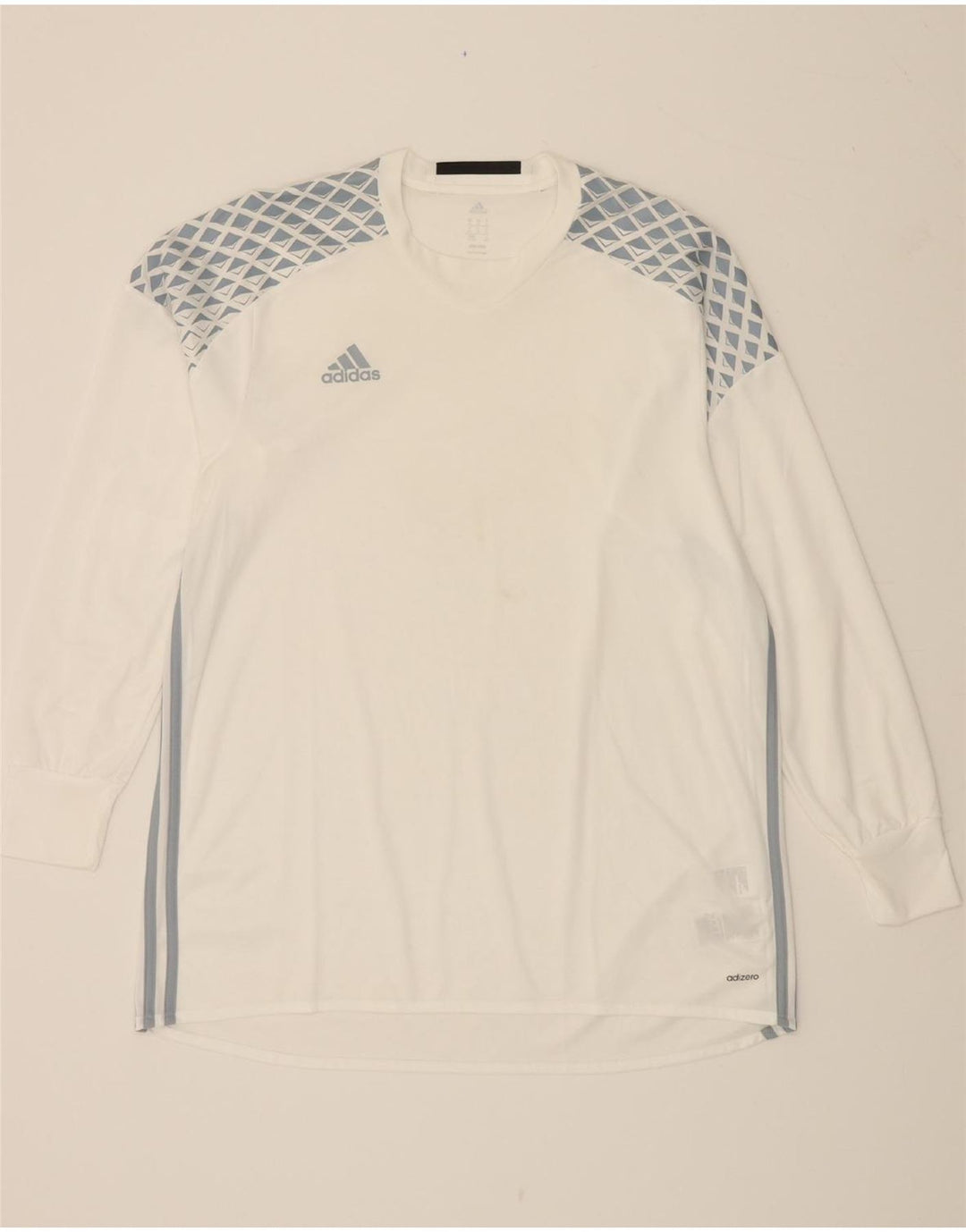ADIDAS Adizero Graphic Top da uomo manica lunga XL poliestere bianco