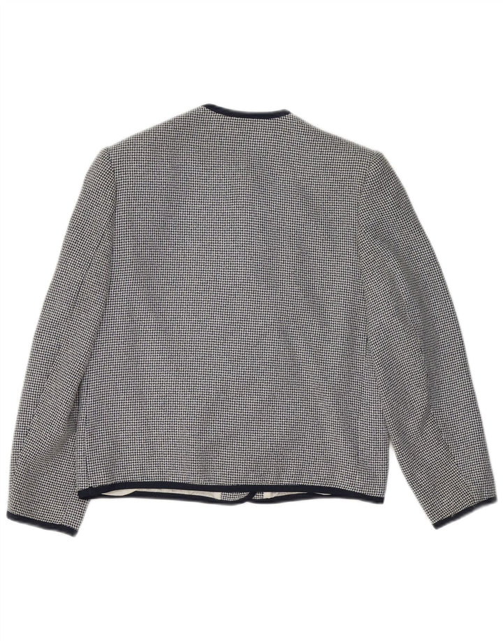 Giacca blazer a 5 bottoni per ragazze Brums 13-14 anni Rayon a quadri nero