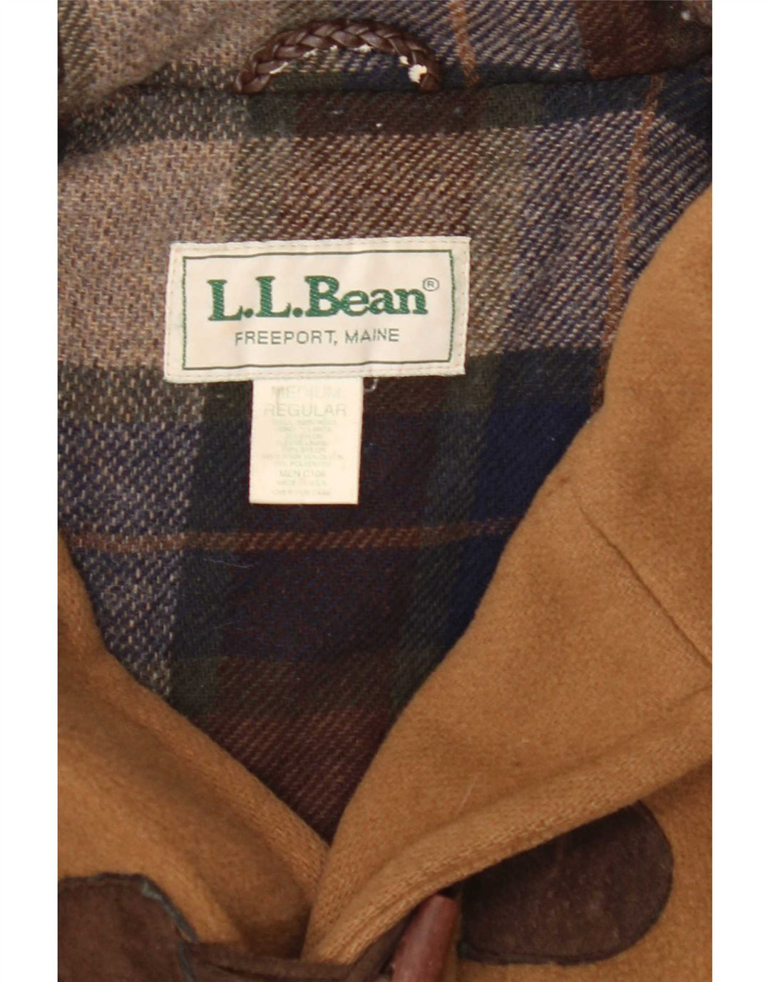 Montgomery con cappuccio da uomo L.L.Bean UK 38 Lana beige medio
