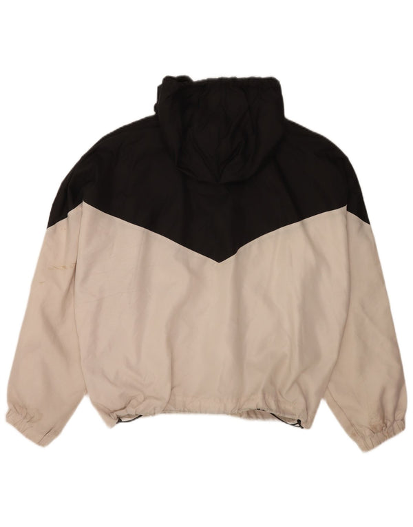 Giacca da ginnastica con cappuccio corta da donna Levi's UK 18 XL Colorblock nero