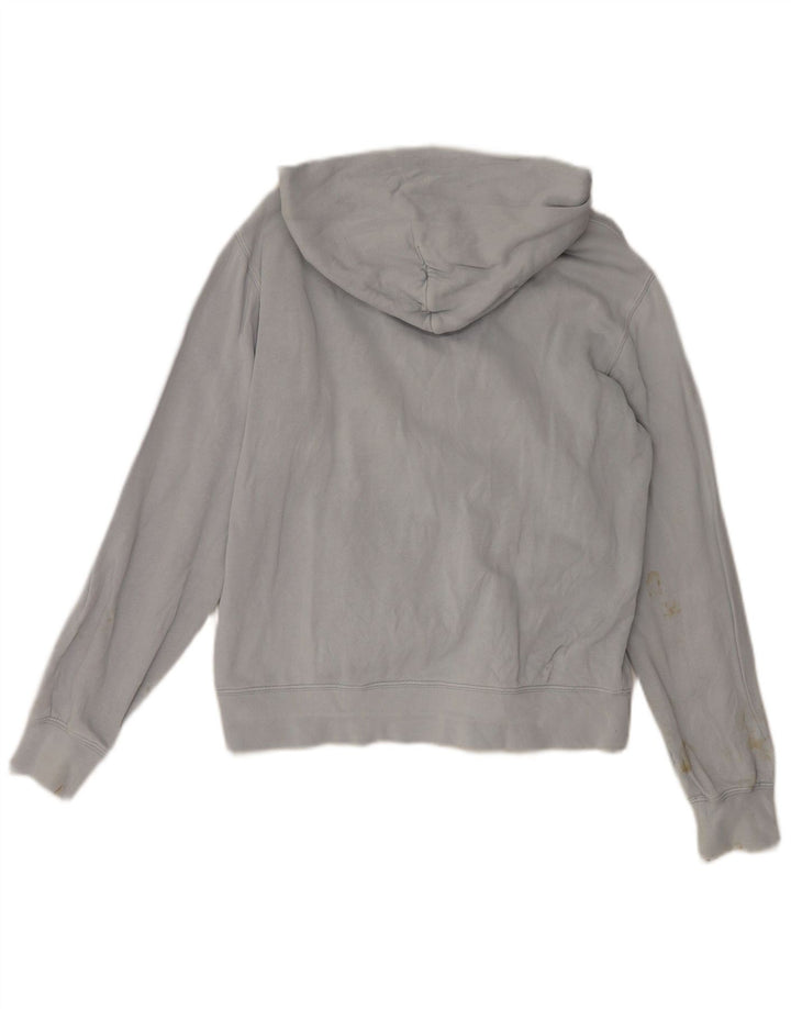 Maglione con cappuccio e zip da donna Asics UK 16 grande cotone grigio