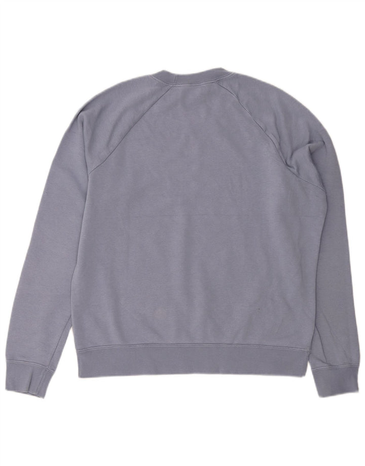 Felpa da donna NIKE maglione UK 14 cotone blu medio