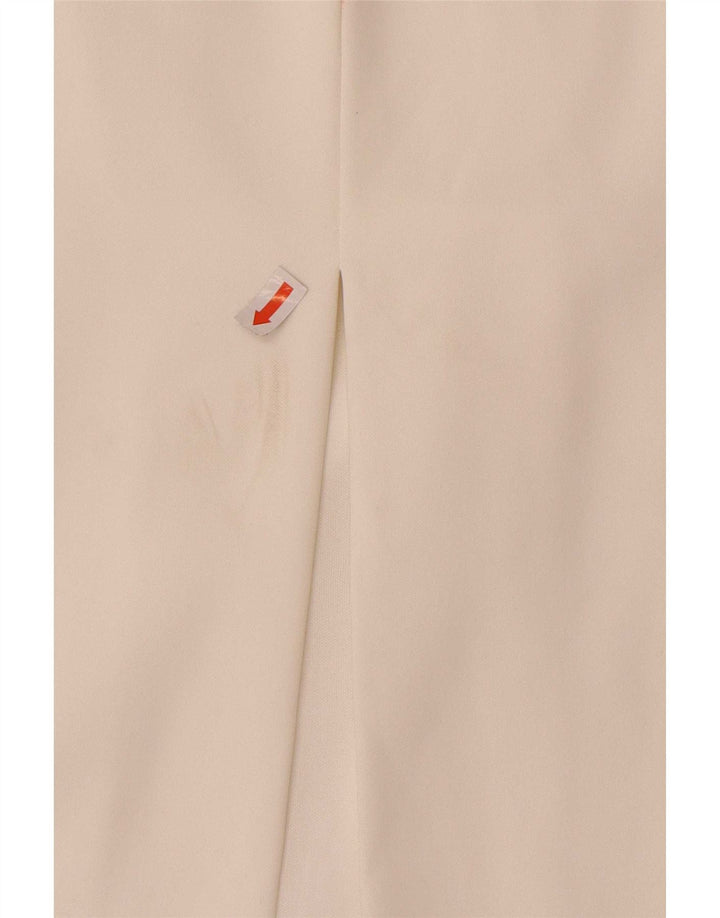 Abito senza spalline da donna Zara UK 8 Small Poliestere bianco