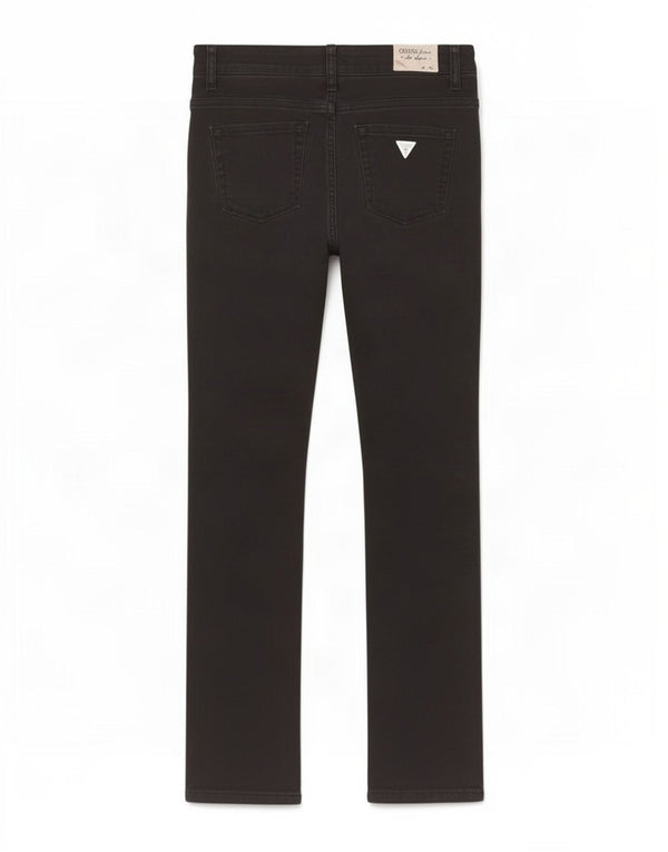 Pantaloni casual dritti da donna Guess W29 L29 cotone nero