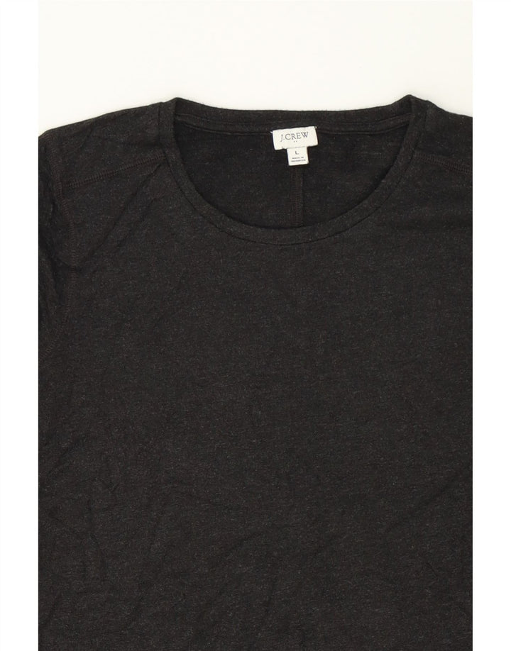 J. CREW Womens Top Long Sleeve UK 16 Large Black Modal Vintage J. Crew and Second-Hand J. Crew from Messina Hembry 