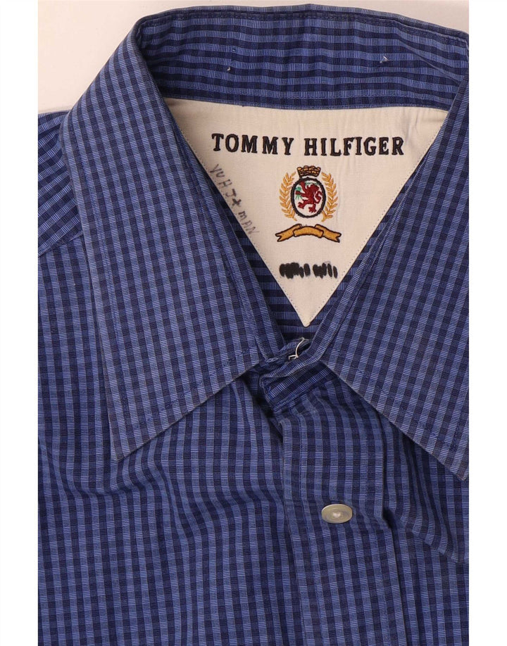 Camicia da uomo Tommy Hilfiger XL blu navy a quadretti