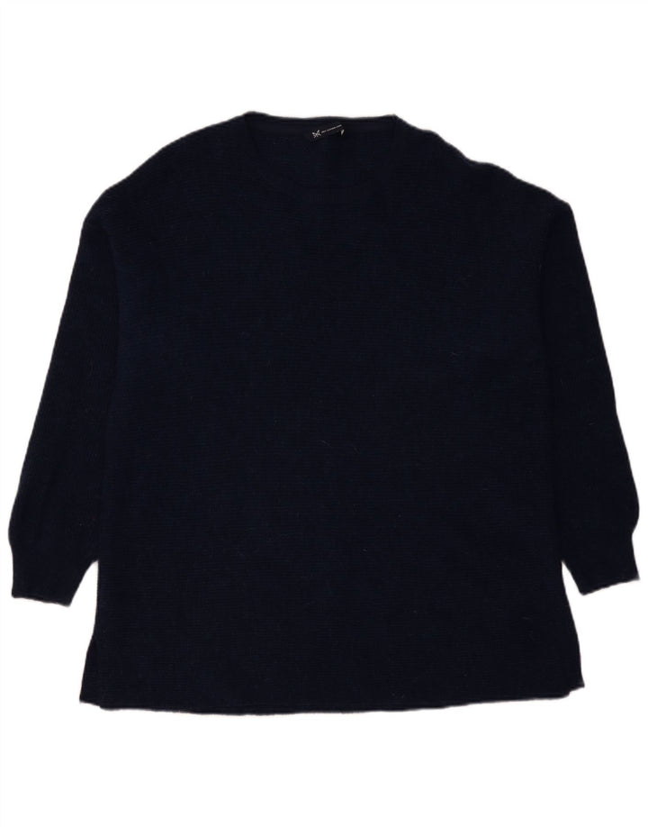 Crew Clothing Maglione girocollo oversize da donna UK 20 2XL Blu navy