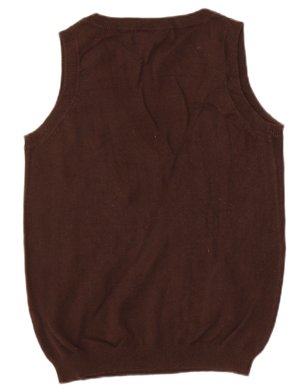 Canottiera da donna Zara UK 12 in cotone marrone medio