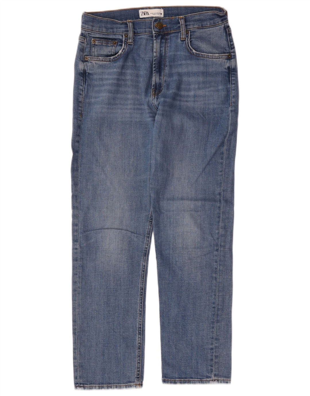 Jeans dritti da donna Zara EU 40 medi W30 L27 Blu