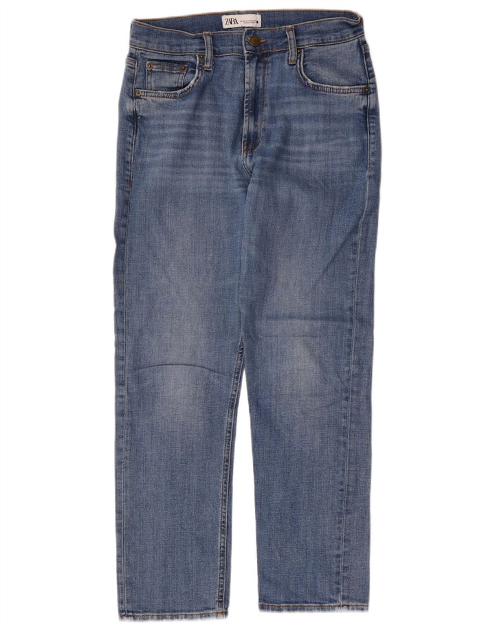 Jeans dritti da donna Zara EU 40 medi W30 L27 Blu