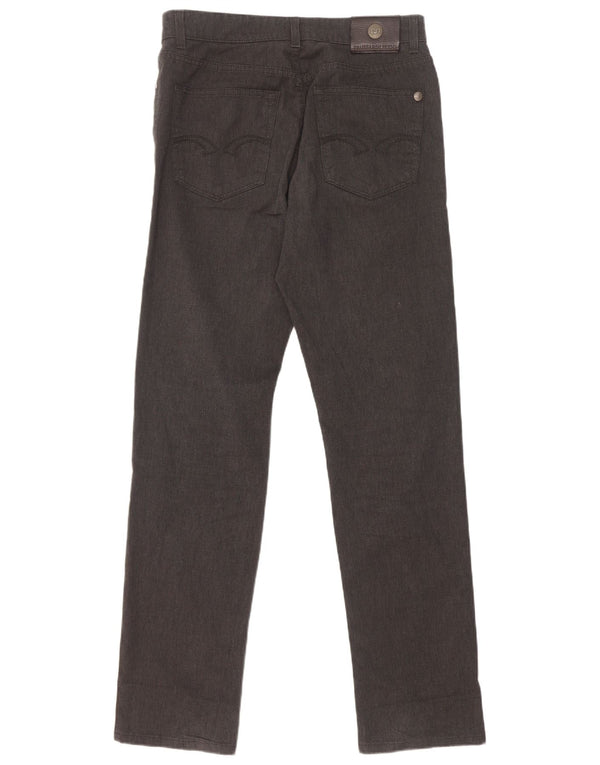 Pantaloni Casual Slim Uomo Trussardi W33 L33 Cotone Nero