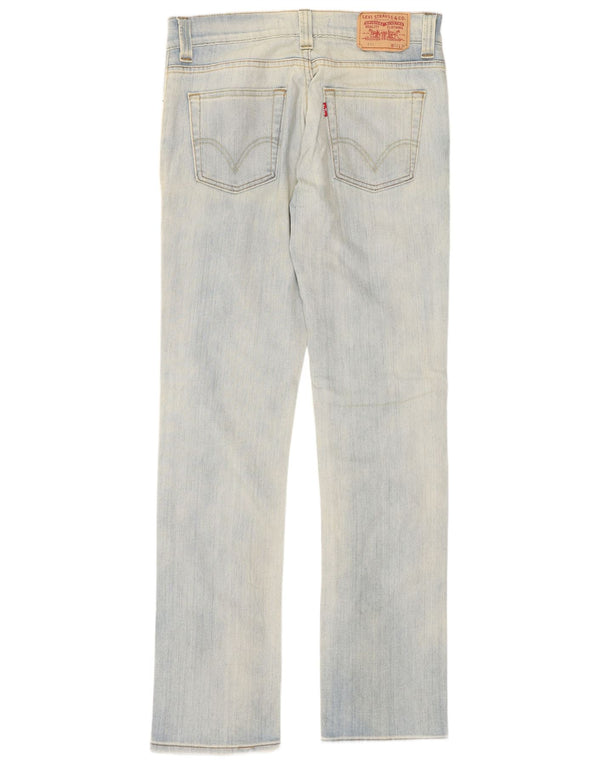 Levi's Uomo 511 Slim Jeans W32 L34 Blu Tie Dye Cotone