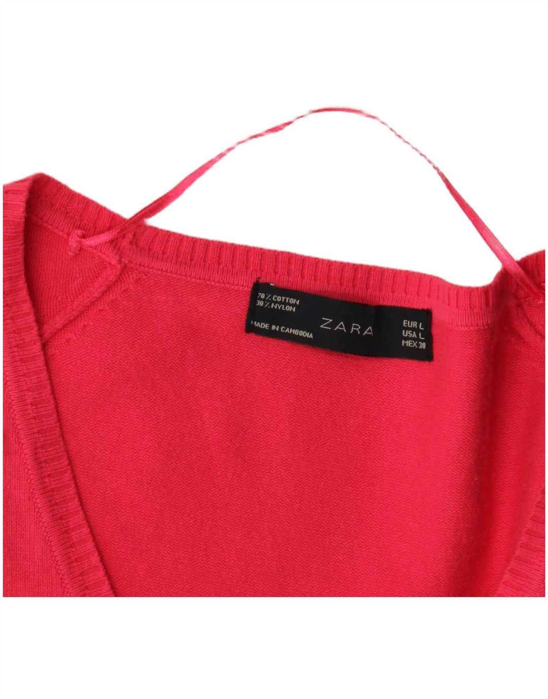 Maglione cardigan da donna Zara UK 14 grande rosa