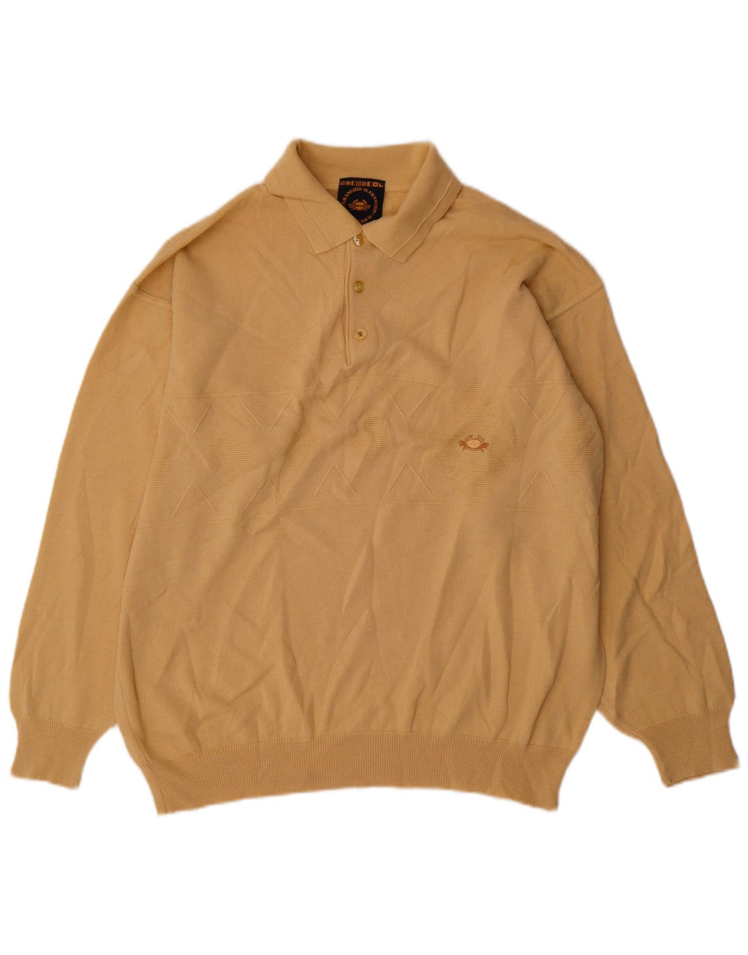 Maglione da uomo con collo alto Il Granchio, grande, beige