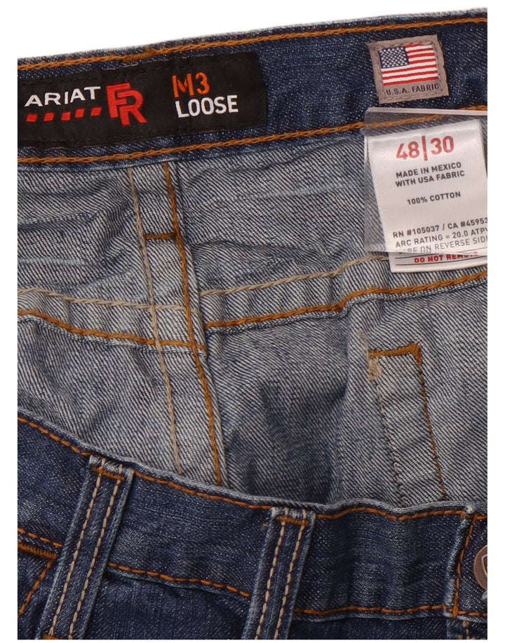 Jeans larghi M3 da uomo ARIAT W48 L30 cotone blu
