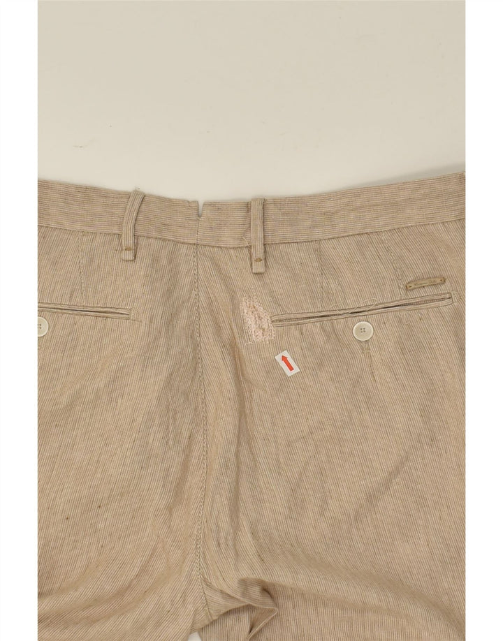 MASSIMO DUTTI Womens Slim Chino Trousers W34 L26 Beige | Vintage Massimo Dutti | Thrift | Second-Hand Massimo Dutti | Used Clothing | Messina Hembry 