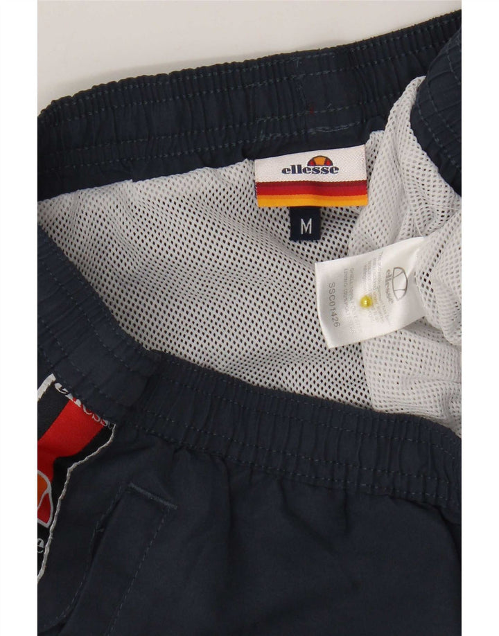 Pantaloncini da bagno grafici da uomo Ellesse color block medio blu navy