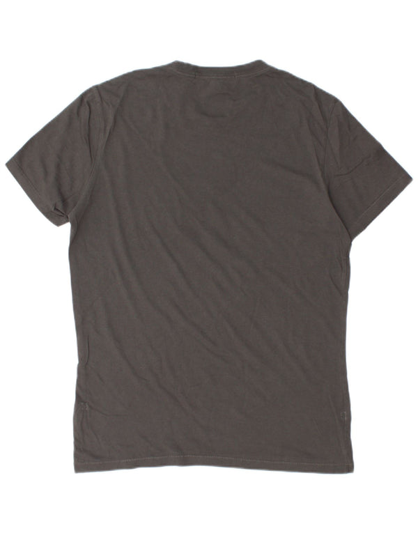CALVIN KLEIN JEANS T-shirt grafica da uomo Top grande in cotone grigio