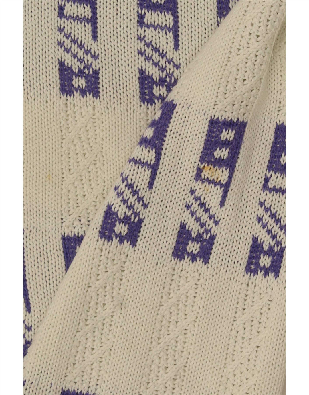 Maglione maglione girocollo da uomo Eisbar XL bianco geometrico