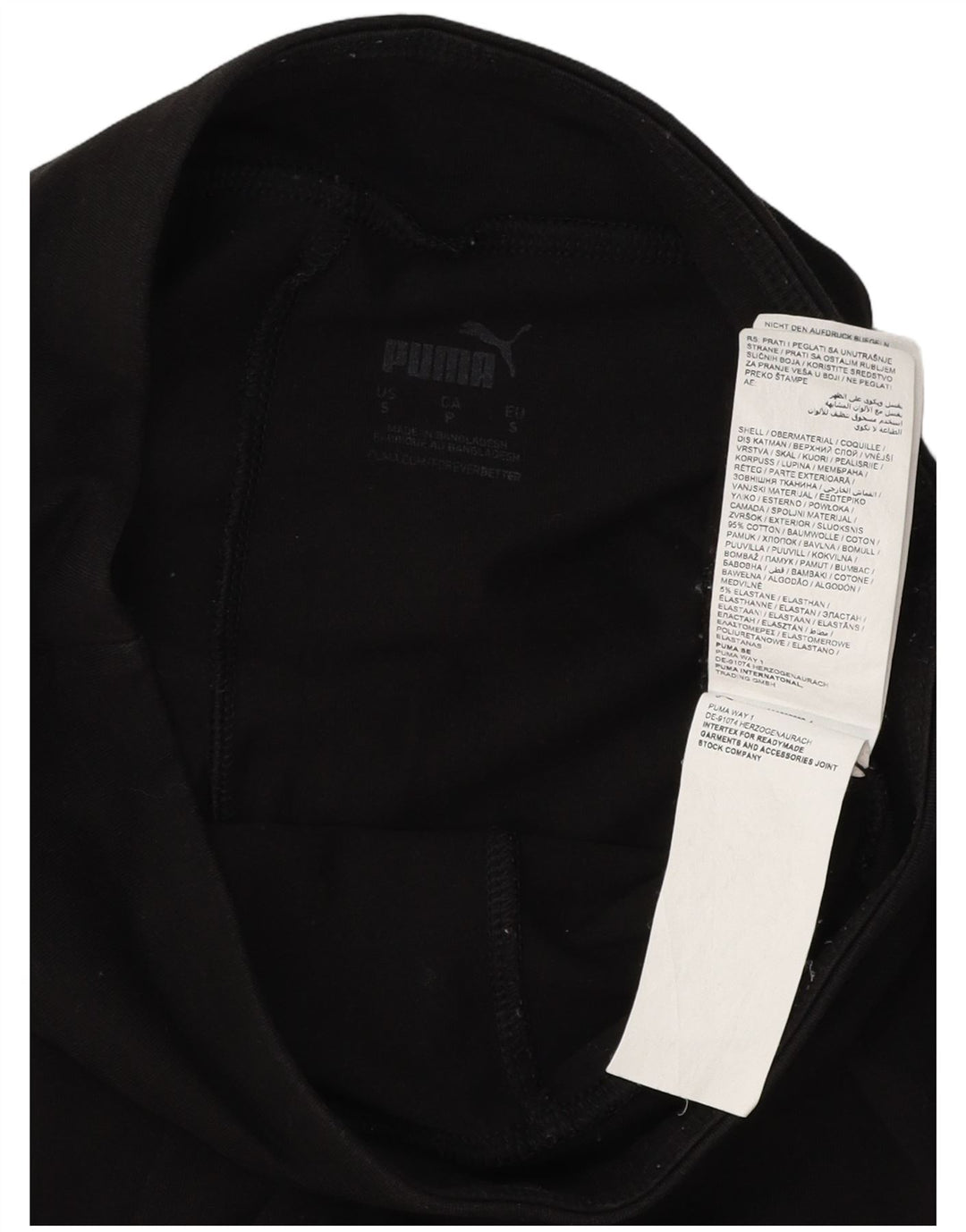 Leggings grafici PUMA da donna UK 10 piccoli cotone nero