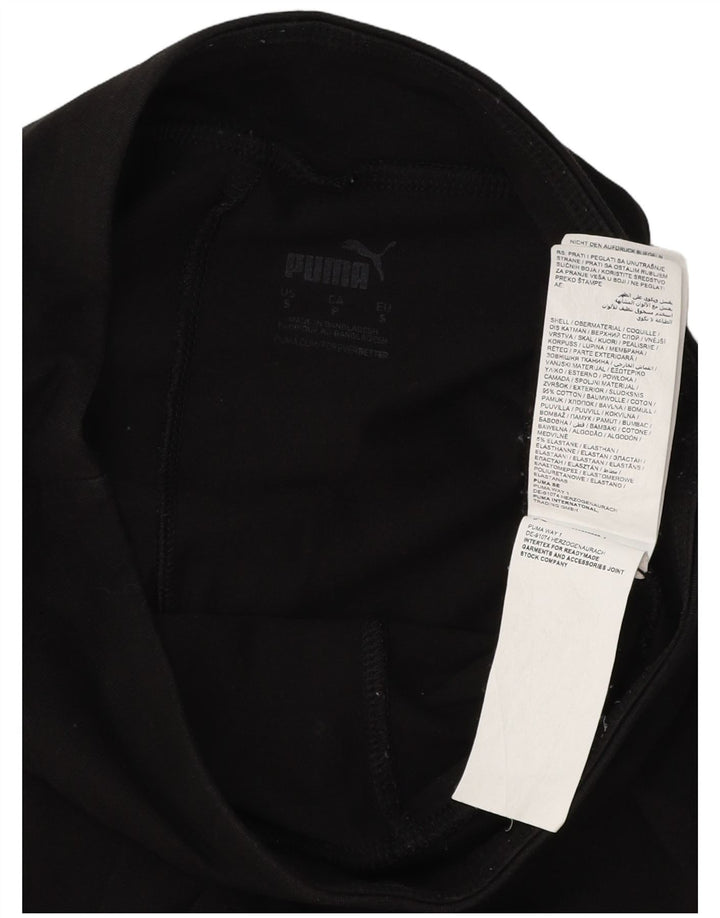 Leggings grafici PUMA da donna UK 10 piccoli cotone nero