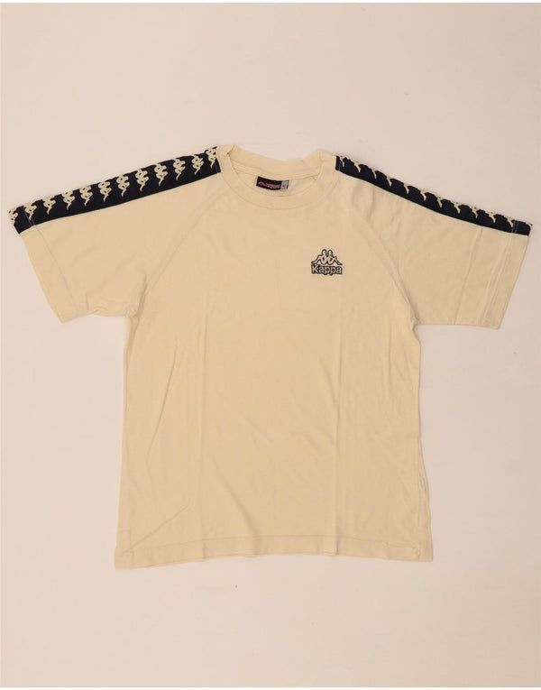 T-shirt grafica da uomo KAPPA Top piccola in cotone color block beige