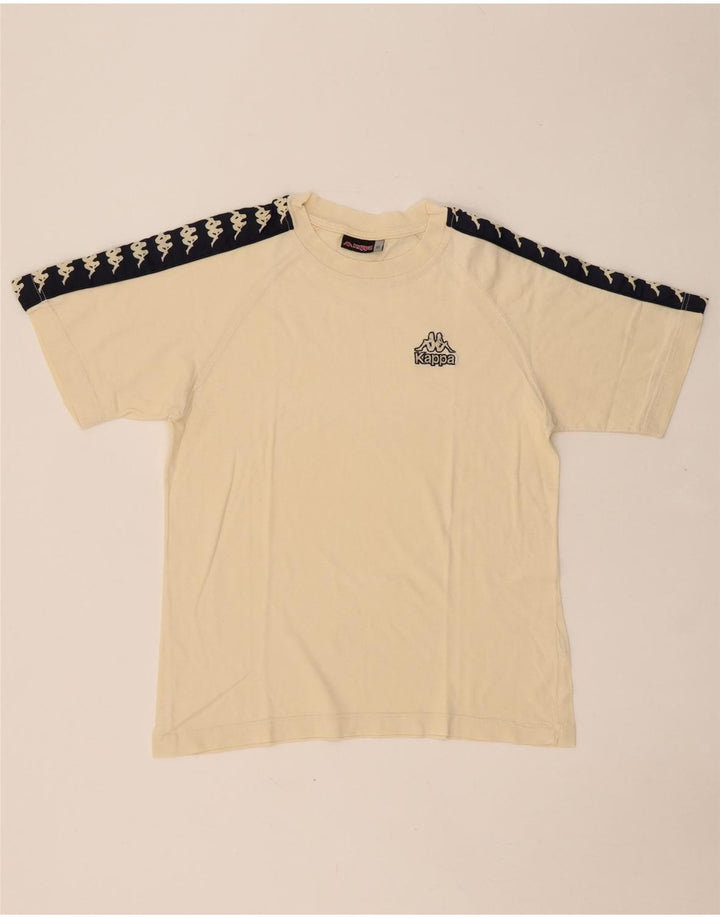 T-shirt grafica da uomo KAPPA Top piccola in cotone color block beige