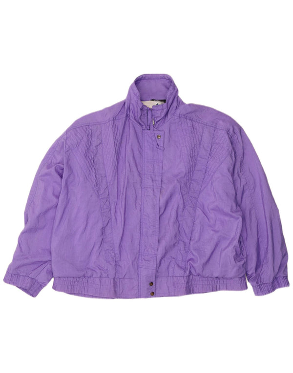 Giacca antipioggia oversize da donna Rodeo EU 42 Large Viola Nylon