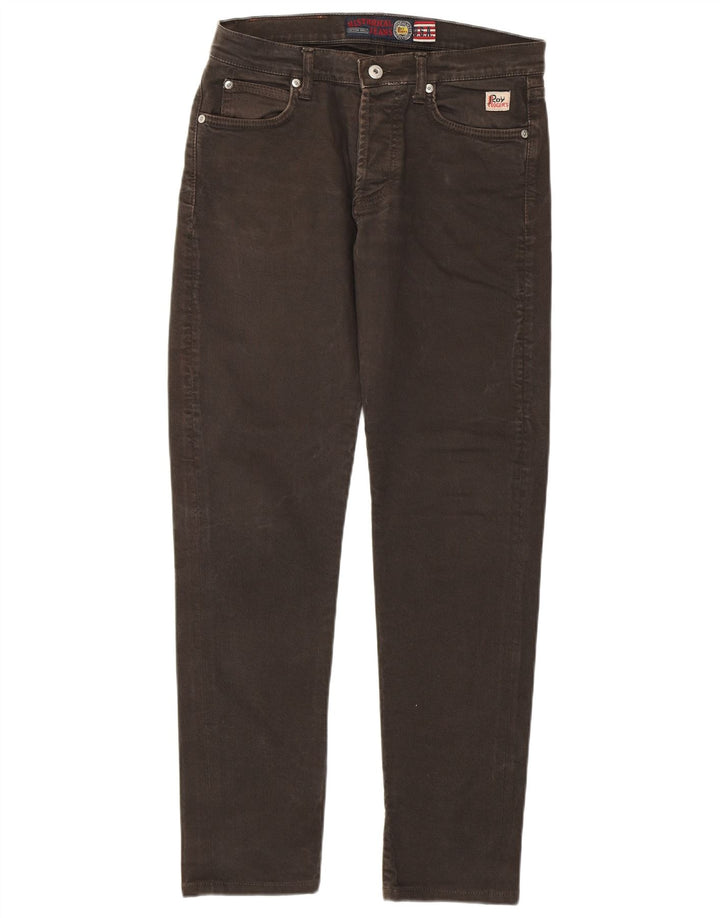 Jeans slim da uomo Roy Rogers W30 L29 Marrone