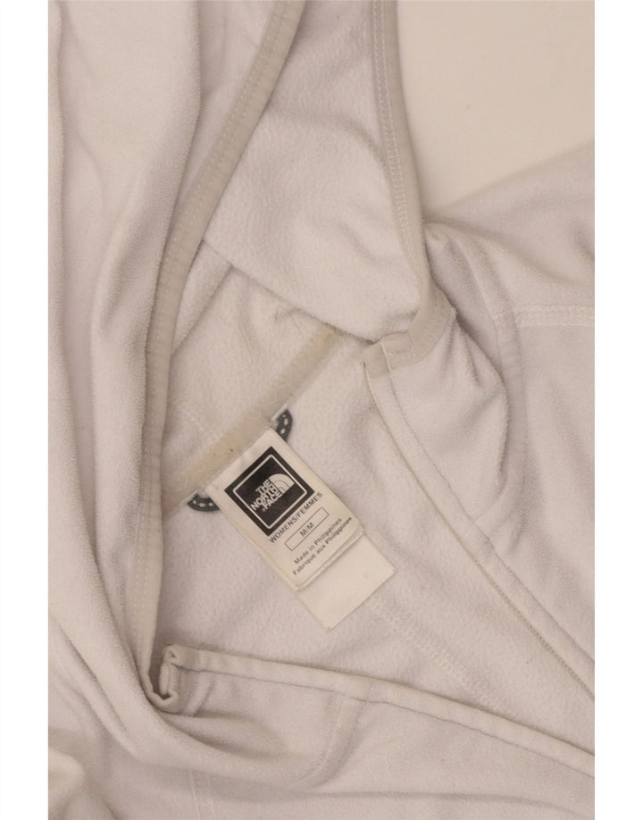Giacca in pile con cappuccio da donna The North Face UK 12 poliestere bianco medio