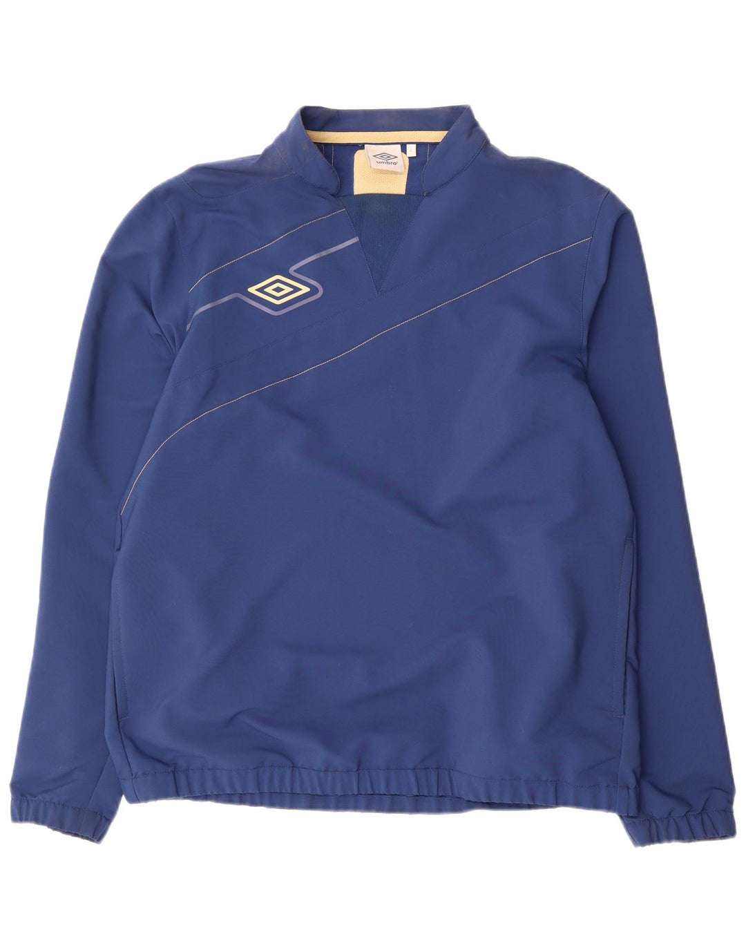 Umbro Giacca da uomo con grafica pullover grafica, giacca grande a righe blu