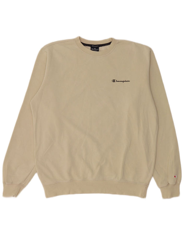 Felpa da uomo Champion Maglione grande beige
