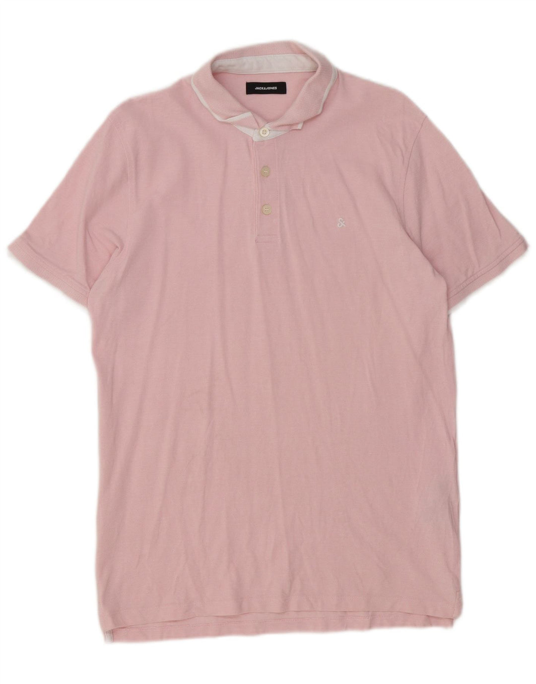 Polo da uomo Jack & Jones XL in cotone rosa