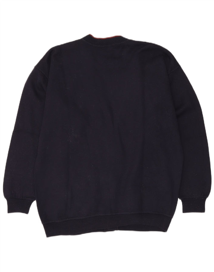 Maglione cardigan da uomo GREAT BAY XL in cotone blu navy