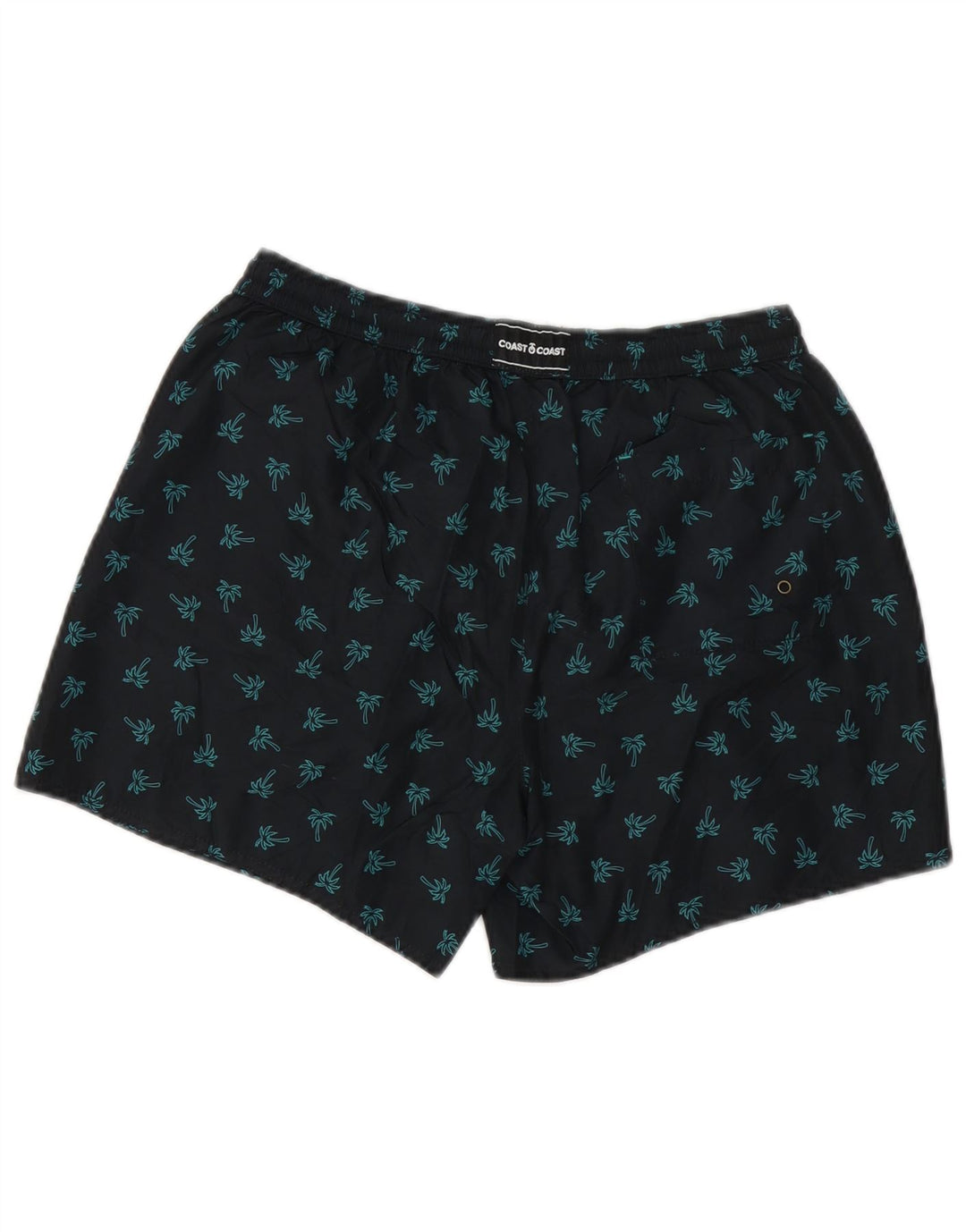 Pantaloncini da bagno grafici da uomo COAST poliestere nero medio