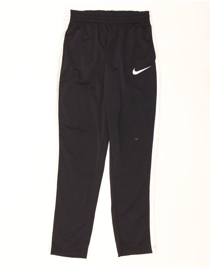 Pantaloni da tuta da uomo NIKE, poliestere color block medio nero