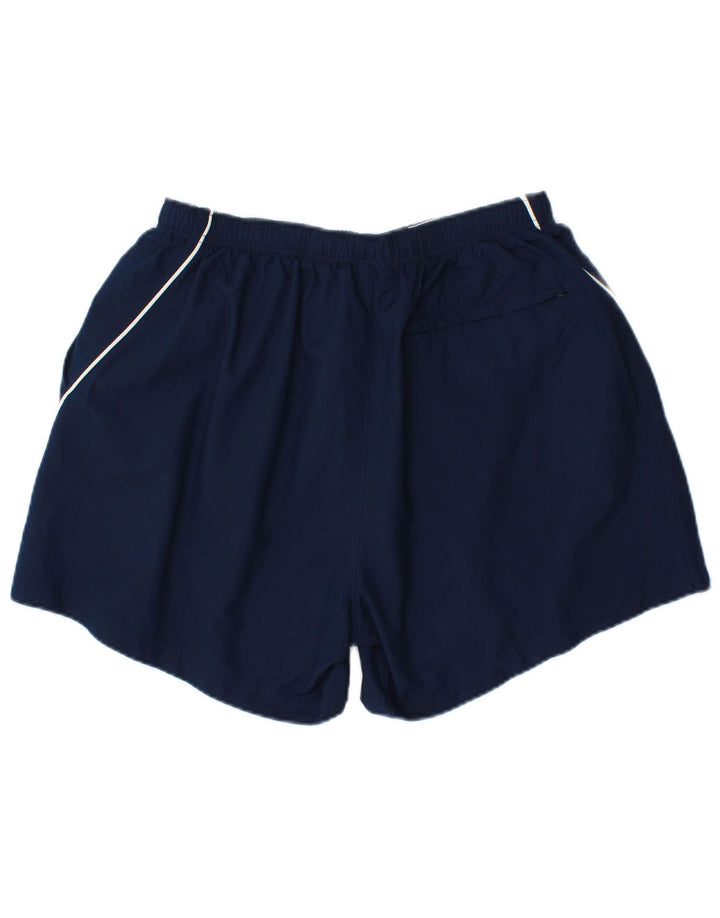 Pantaloncini sportivi Nike da uomo XL in poliestere a righe blu navy