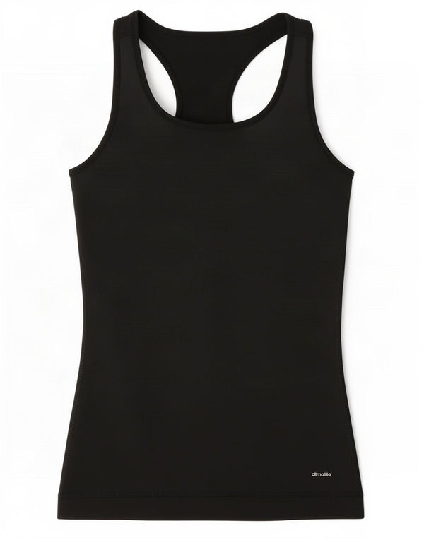 Canotta Adidas Climalite da donna UK 12/14 poliestere nero medio
