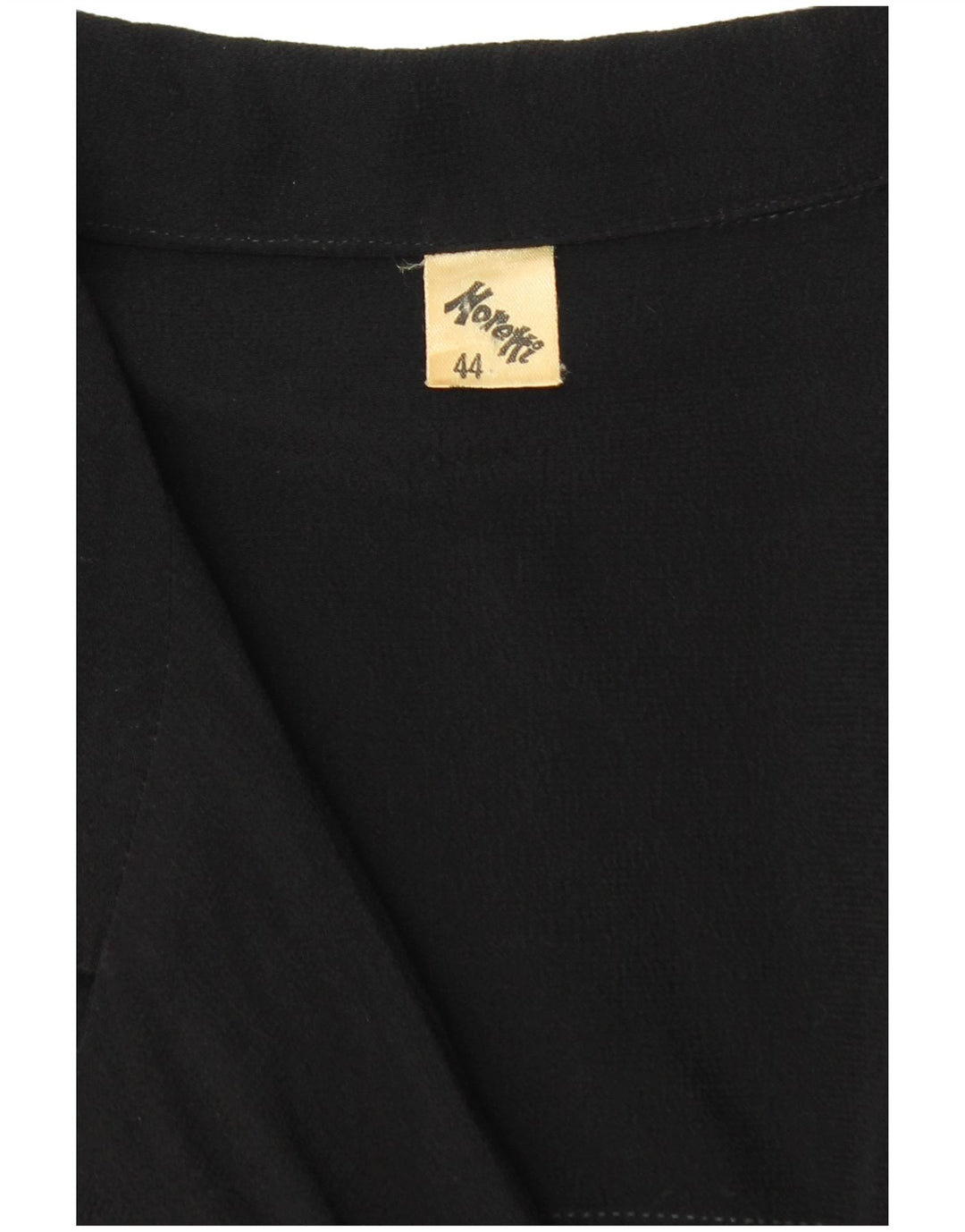 Giacca blazer doppiopetto vintage da donna IT 44 acetato medio nero