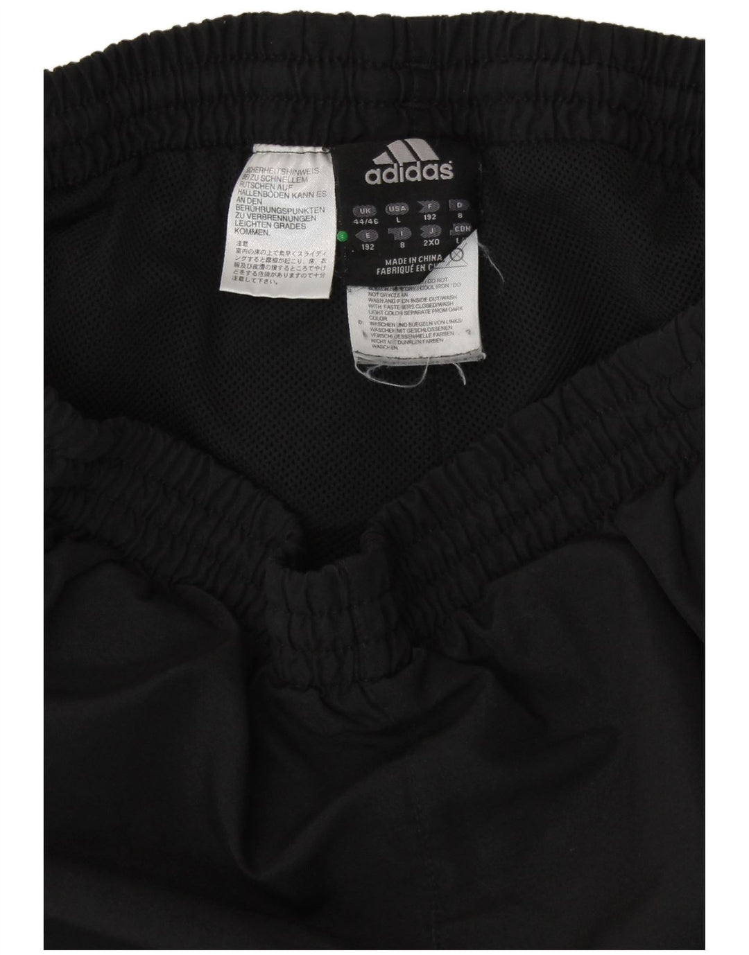 Pantaloni da tuta da uomo ADIDAS Joggers UK 44/46 Large Nero Colourblock