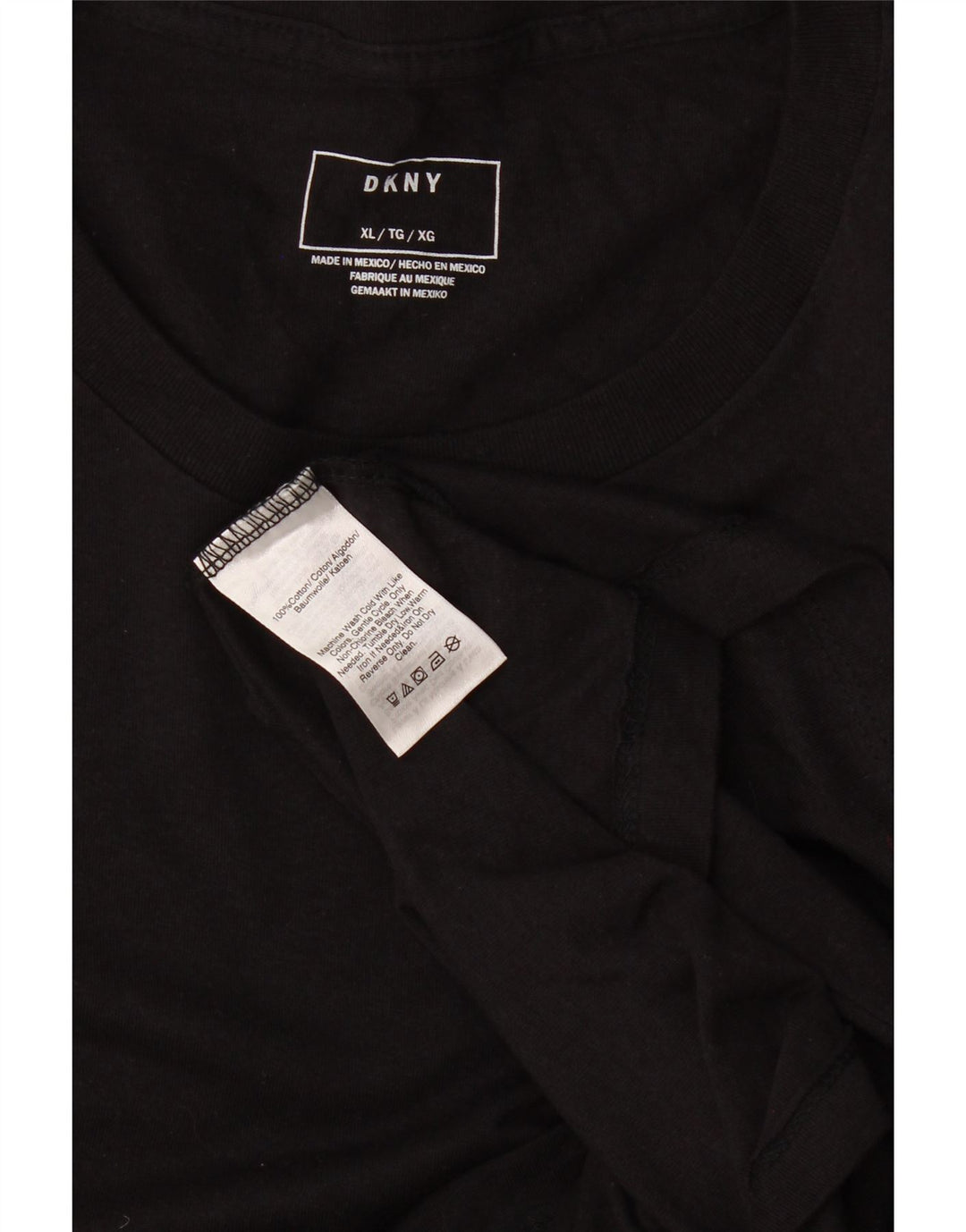 T-shirt grafica da uomo Dkny Top XL in cotone nero