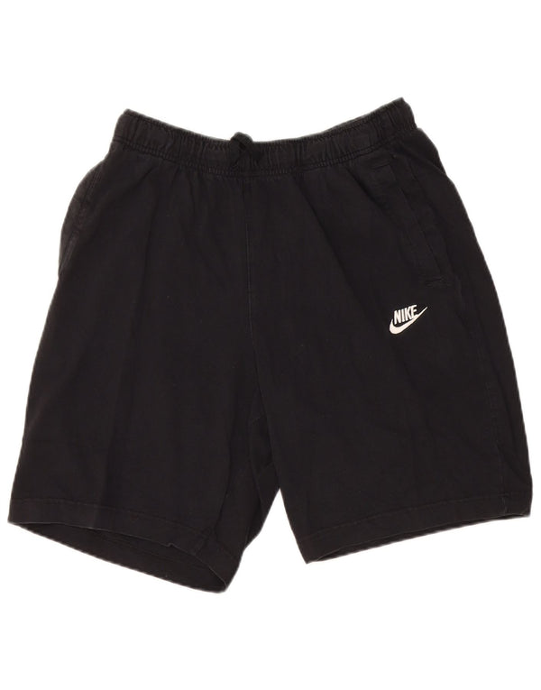Pantaloncini sportivi Nike da uomo, cotone medio nero