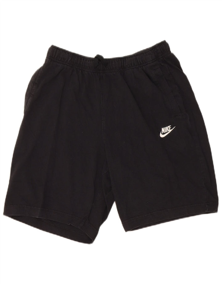 Pantaloncini sportivi Nike da uomo, cotone medio nero