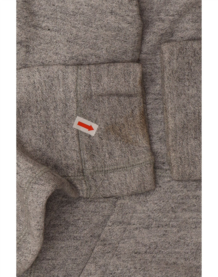 Maglione con cappuccio e zip Jordan da uomo piccolo in cotone chiazzato grigio
