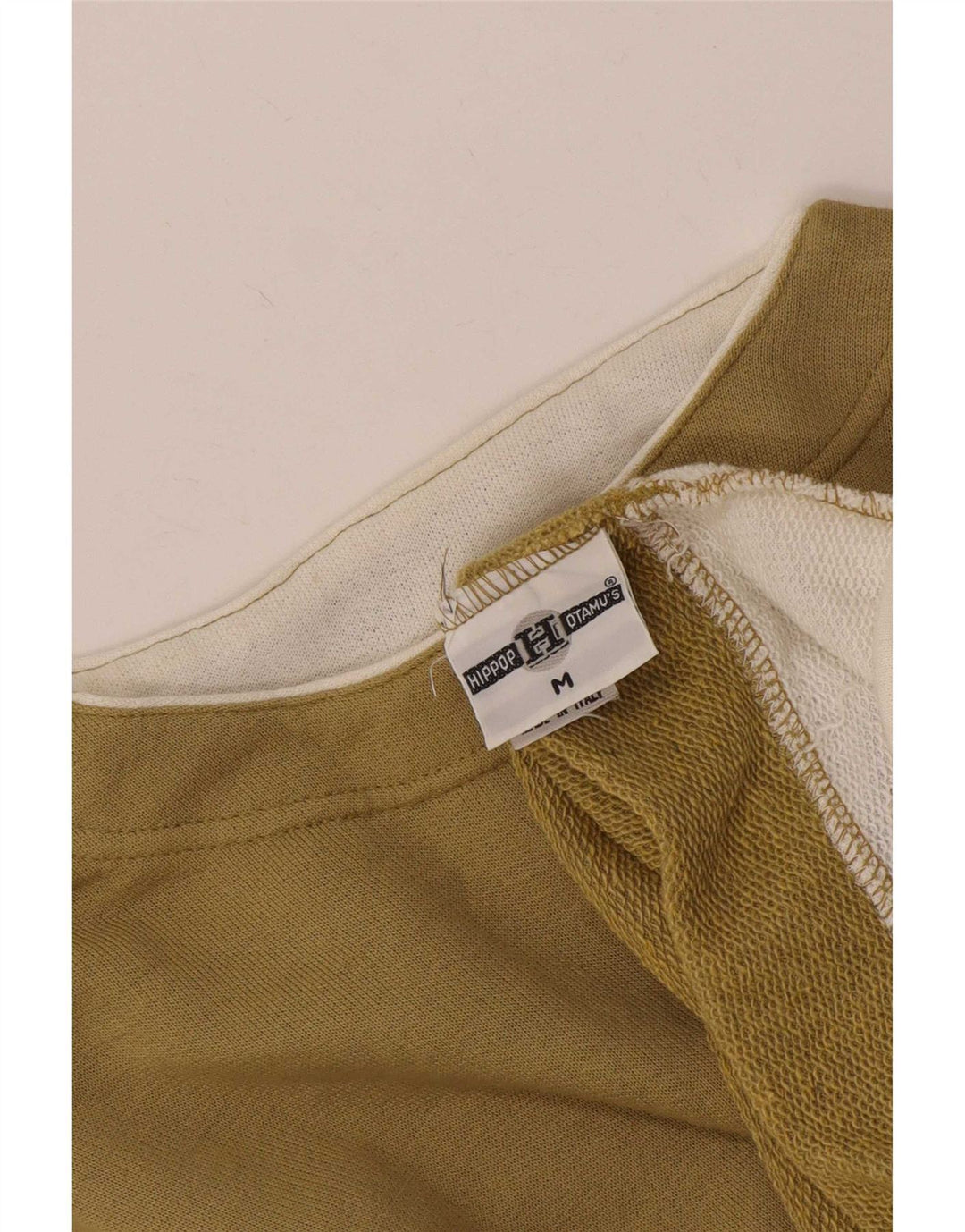 Maglione cardigan oversize da donna vintage UK 14 Colorblock color kaki medio